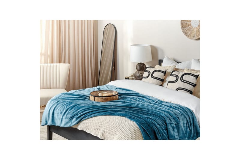 Pläd Bayburt Blå, 200x220 cm - Blå, 200x220 cm - Textil & mattor - Filt & pläd