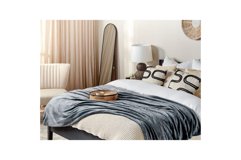 Pläd Bayburt Grå, 200x220 cm - Grå, 200x220 cm - Textil & mattor - Filt & pläd