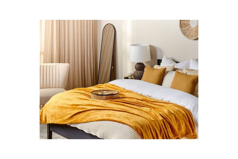 Pläd Bayburt Orange, 150x200 cm - Orange, 150x200 cm - Textil & mattor - Filt & pläd