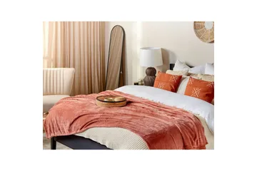 Pläd Bayburt Röd, 200x220 cm - Röd, 200x220 cm - Textil & mattor - Filt & pläd