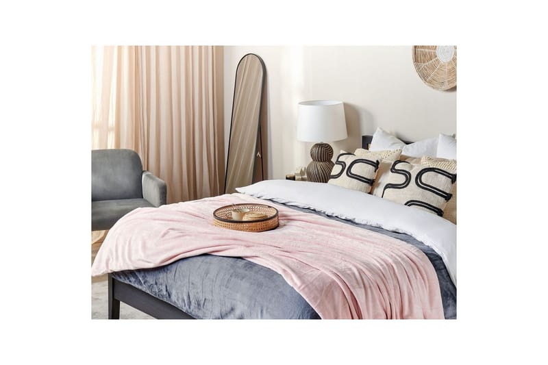 Pläd Bayburt Rosa, 150x200 cm - Rosa, 150x200 cm - Textil & mattor - Filt & pläd
