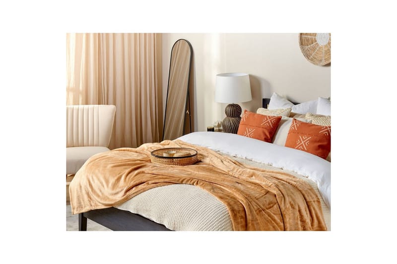 Pläd Bayburt Sandbeige, 200x220 cm - Sandbeige, 200x220 cm - Textil & mattor - Filt & pläd