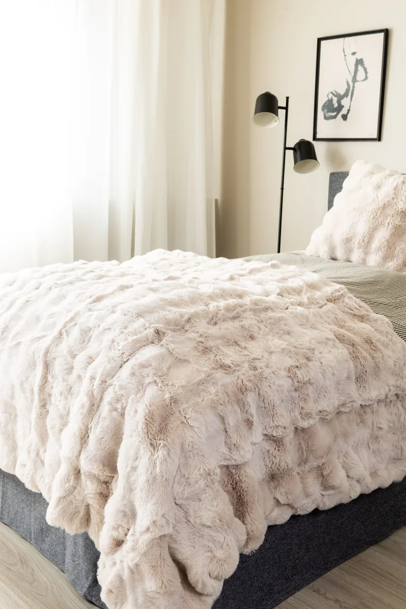 Pläd Bubble 150x220 cm - Natur - Textil & mattor - Filt & pläd