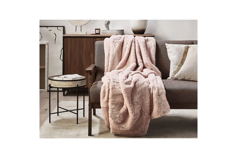 Pläd Chaab Rosa, 150x200 cm - Rosa, 150x200 cm - Textil & mattor - Filt & pläd