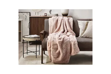 Pläd Chaab Rosa, 150x200 cm - Rosa, 150x200 cm - Textil & mattor - Filt & pläd