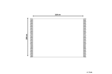 Pläd Chack Beige, 200x220 cm - Beige, 200x220 cm - Textil & mattor - Filt & pläd