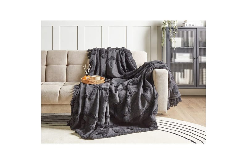 Pläd Chack Grå/svart, 220x240 cm - Grå/svart, 220x240 cm - Textil & mattor - Filt & pläd
