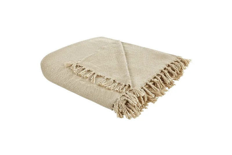 Pläd Chaohani Beige, 220x240 cm, Beige, 220x240 cm