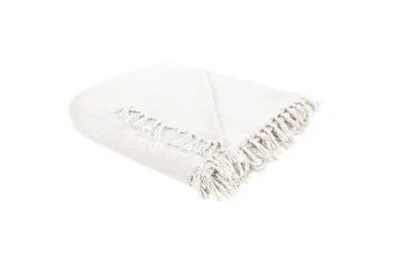 Pläd Chaohani Vit, 150x200 cm - Vit, 150x200 cm - Textil & mattor - Filt & pläd
