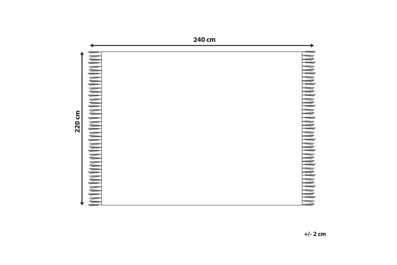 Pläd Chaohani Vit, 220x240 cm - Vit, 220x240 cm - Textil & mattor - Filt & pläd
