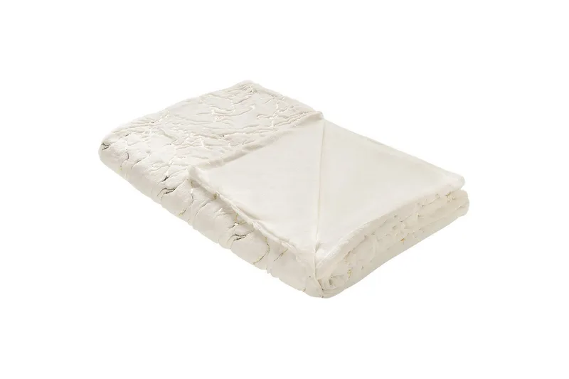 Pläd Godavari Beige/guld, 130x180 cm - Beige/guld, 130x180 cm - Textil & mattor - Filt & pläd