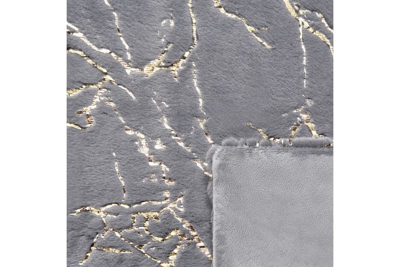 Pläd Godavari Grå/guld, 150x200 cm - Grå/guld, 150x200 cm - Textil & mattor - Filt & pläd