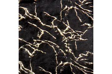 Pläd Godavari Svart/guld, 150x200 cm - Svart/guld, 150x200 cm - Textil & mattor - Filt & pläd