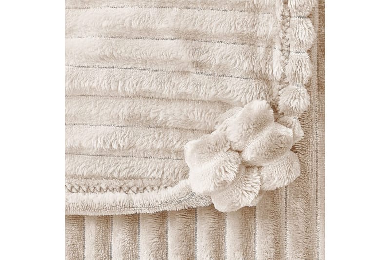 Pläd Kaweri Beige - Beige - Textil & mattor - Filt & pläd