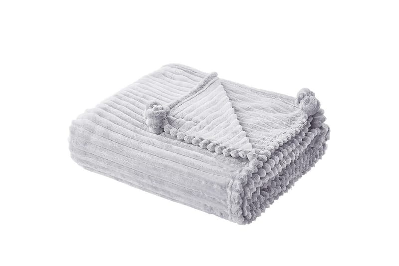 Pläd Kaweri Ljusgrå - Ljusgrå - Textil & mattor - Filt & pläd