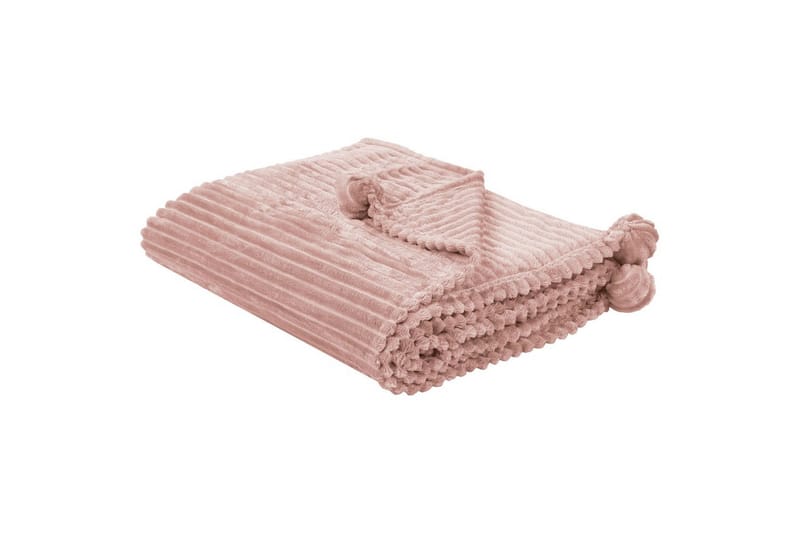 Pläd Kaweri Rosa - Rosa - Textil & mattor - Filt & pläd