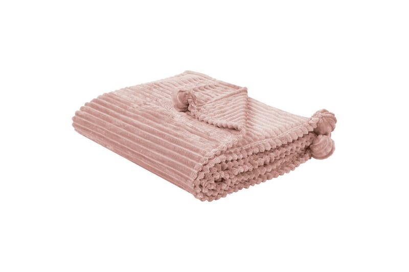 Pläd Kaweri Rosa - Rosa - Textil & mattor - Filt & pläd