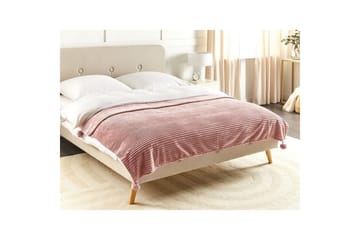 Pläd Kaweri Rosa - Rosa - Textil & mattor - Filt & pläd