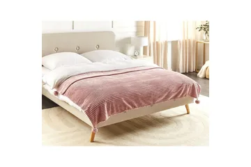 Pläd Kaweri Rosa - Rosa - Textil & mattor - Filt & pläd