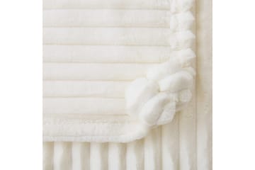 Pläd Kaweri Vit - Vit - Textil & mattor - Filt & pläd