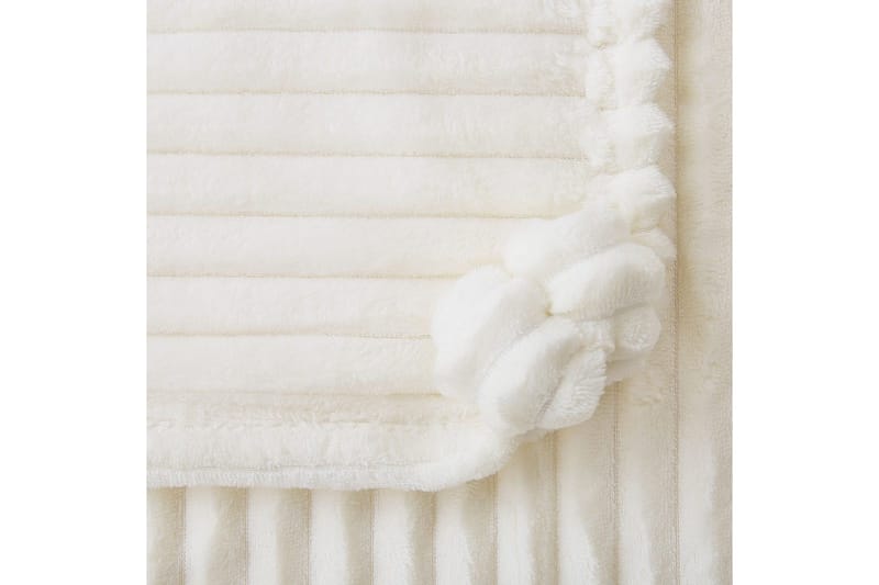 Pläd Kaweri Vit - Vit - Textil & mattor - Filt & pläd