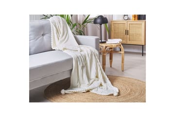 Pläd Kaweri Vit - Vit - Textil & mattor - Filt & pläd
