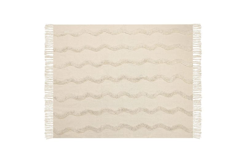 Pläd Khari Beige - Beige - Textil & mattor - Filt & pläd