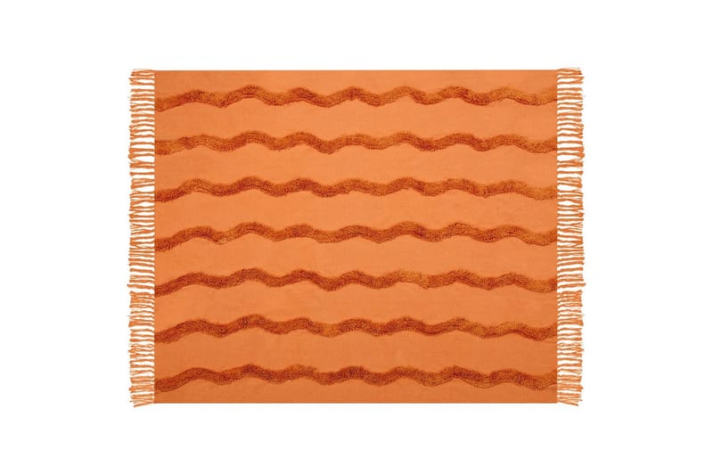 Pläd Khari Orange - Orange - Textil & mattor - Filt & pläd