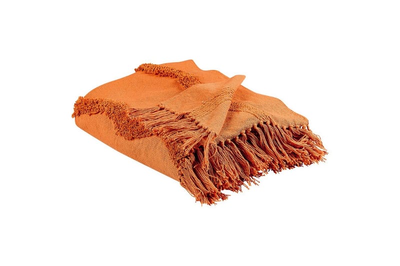 Pläd Khari Orange - Orange - Textil & mattor - Filt & pläd
