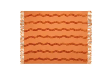 Pläd Khari Orange - Orange - Textil & mattor - Filt & pläd