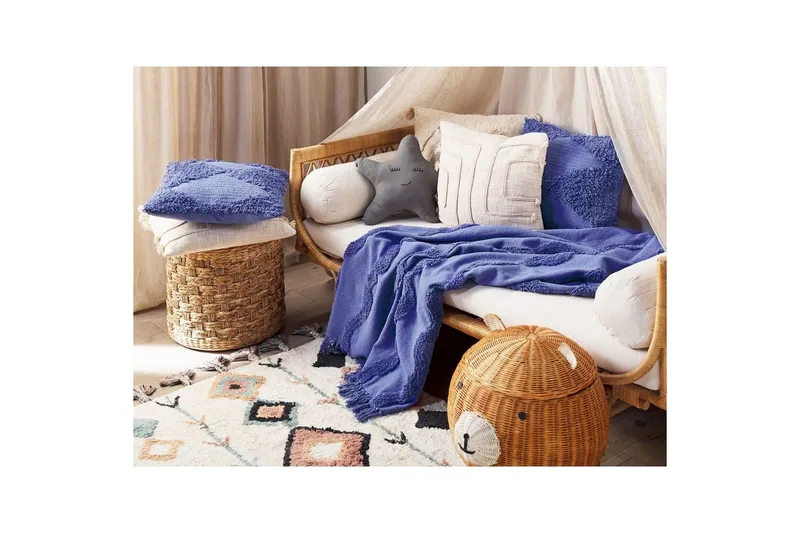 Pläd Khari Violett - Violett - Textil & mattor - Filt & pläd