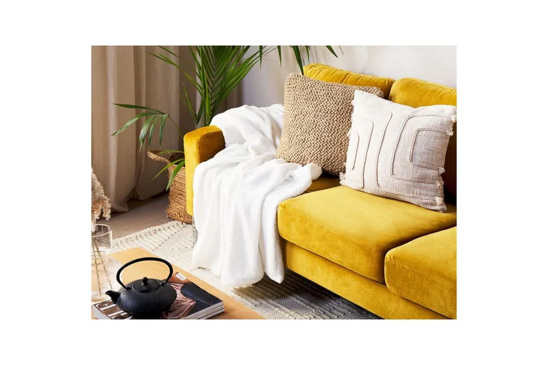 Pläd Mirge Vit - Vit - Textil & mattor - Filt & pläd