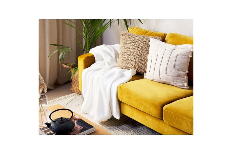 Pläd Mirge Vit - Vit - Textil & mattor - Filt & pläd