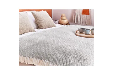 Pläd Mityal Beige/grå - Beige/grå - Textil & mattor - Filt & pläd