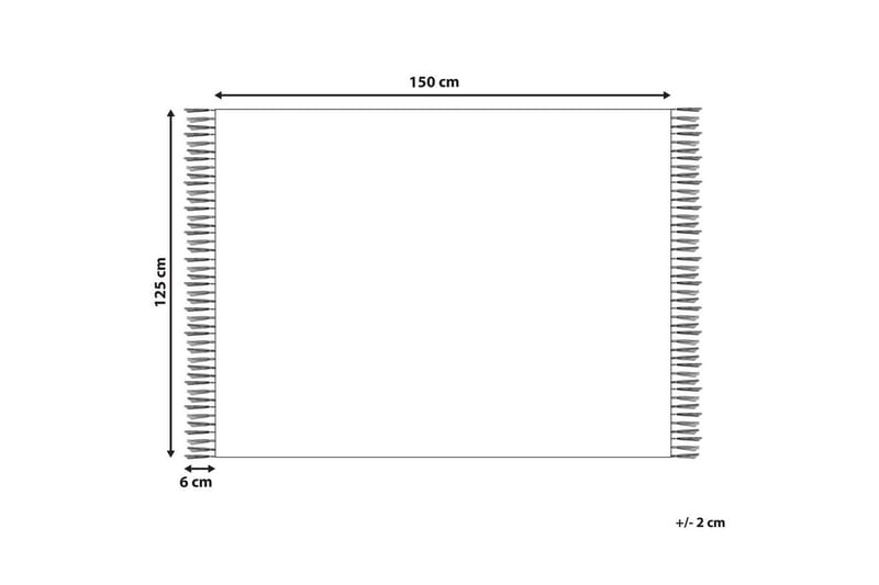 Pläd Mityal Beige/grå - Beige/grå - Textil & mattor - Filt & pläd