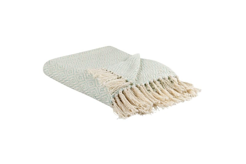 Pläd Mityal Grön/beige - Grön/beige - Textil & mattor - Filt & pläd