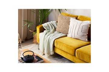 Pläd Mityal Grön/beige - Grön/beige - Textil & mattor - Filt & pläd