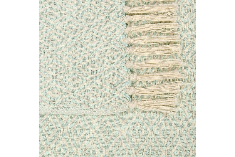 Pläd Mityal Grön/beige - Grön/beige - Textil & mattor - Filt & pläd