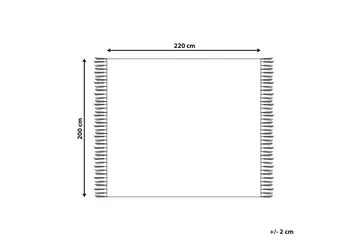 Pläd Najuy 200x220 cm - 200x220 cm - Textil & mattor - Filt & pläd