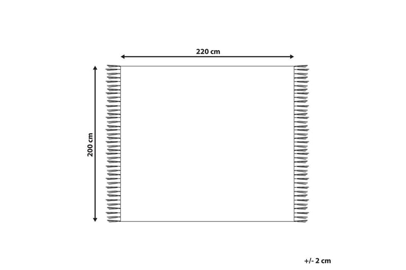 Pläd Najuy 200x220 cm - 200x220 cm - Textil & mattor - Filt & pläd