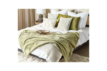 Pläd Namdu Grön - Grön - Textil & mattor - Filt & pläd