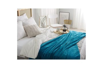 Pläd Saitler Blå, 200x220 cm - Blå, 200x220 cm - Textil & mattor - Filt & pläd