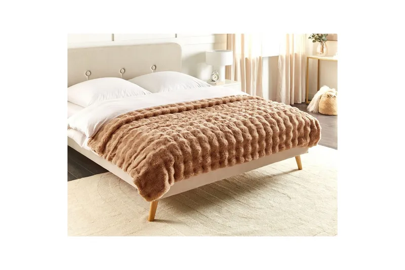 Pläd Salka Brun, 150x200 cm - Brun, 150x200 cm - Textil & mattor - Filt & pläd