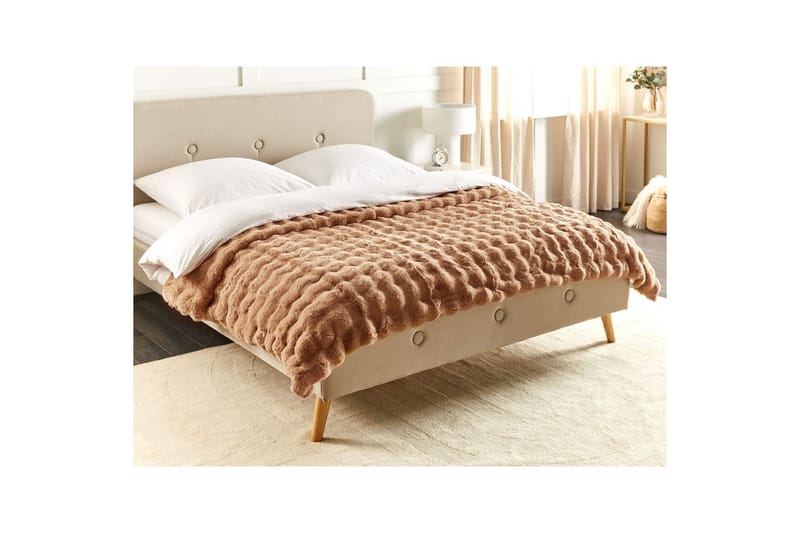Pläd Salka Brun, 200x220 cm - Brun, 200x220 cm - Textil & mattor - Filt & pläd