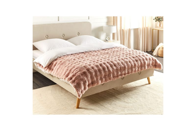 Pläd Salka Rosa, 150x200 cm - Rosa, 150x200 cm - Textil & mattor - Filt & pläd