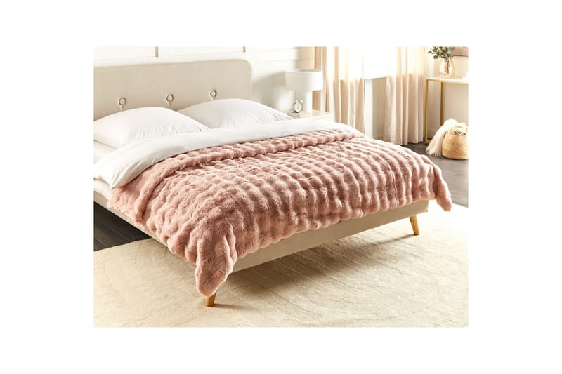 Pläd Salka Rosa, 200x220 cm - Rosa, 200x220 cm - Textil & mattor - Filt & pläd