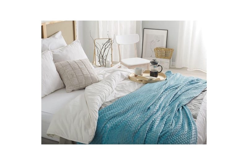 Pläd Samur Blå, 150x200 cm - Blå, 150x200 cm - Textil & mattor - Filt & pläd