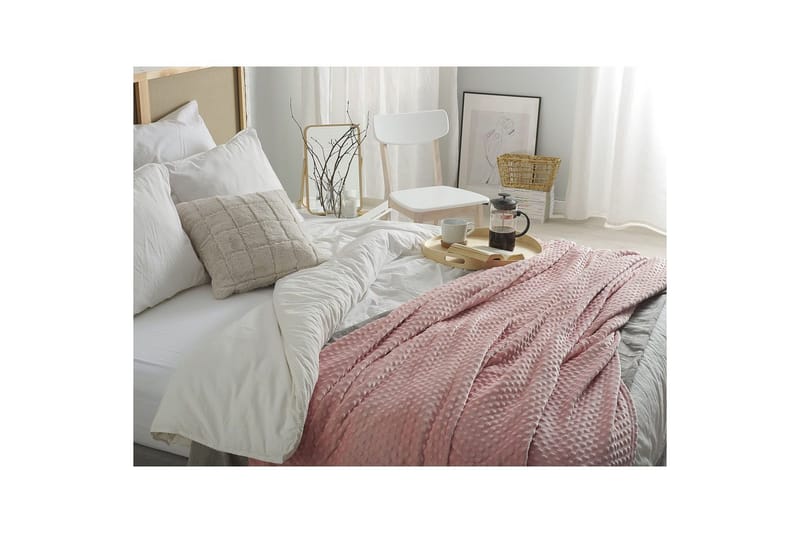 Pläd Samur Rosa, 150x200 cm - Rosa, 150x200 cm - Textil & mattor - Filt & pläd