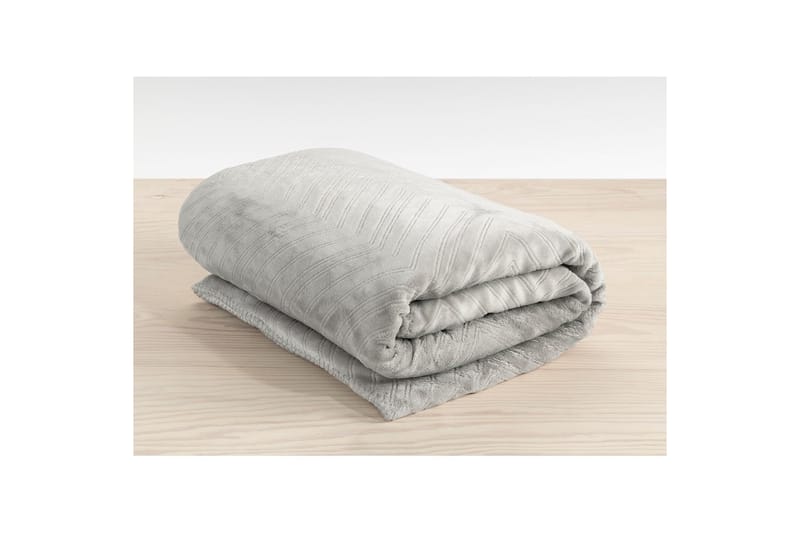 Pläd Sherpa 130 x 170 cm Grå - Grå - Textil & mattor - Filt & pläd