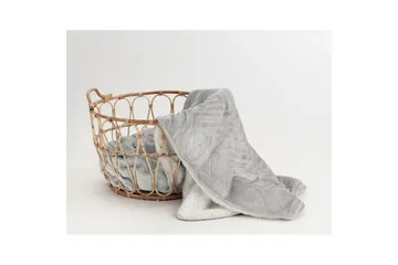 Pläd Sherpa 130 x 170 cm - Grå - Textil & mattor - Filt & pläd